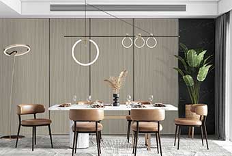 双鸭山轻奢风格-餐厅