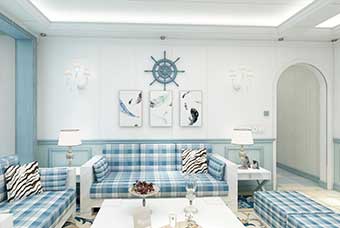 双鸭山地中海风格-客厅